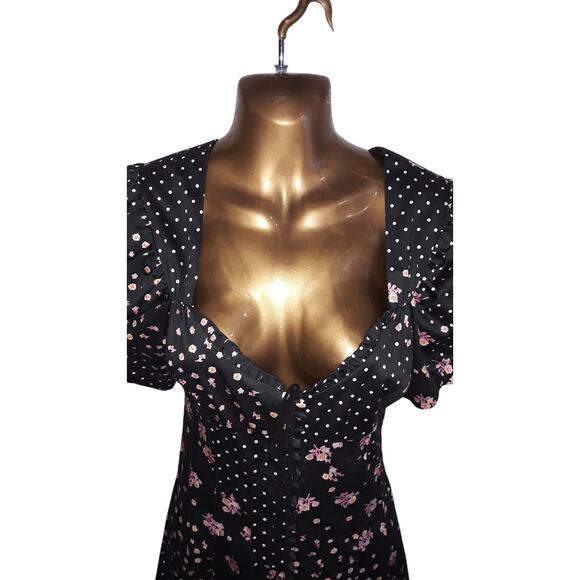 NWT For Love & Lemons Sz S CAMELLIA Midi Maxi Floral Paisley Dress - Picture 4 of 15